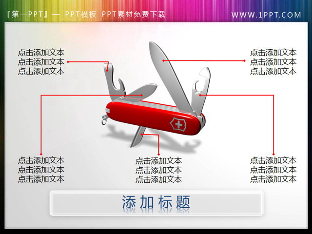 瑞士军刀PPT内容呈现素材