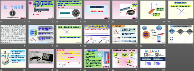 《做一个指南针》磁铁PPT课件