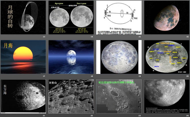 《美丽的月球》陪伴我们的日与月PPT课件