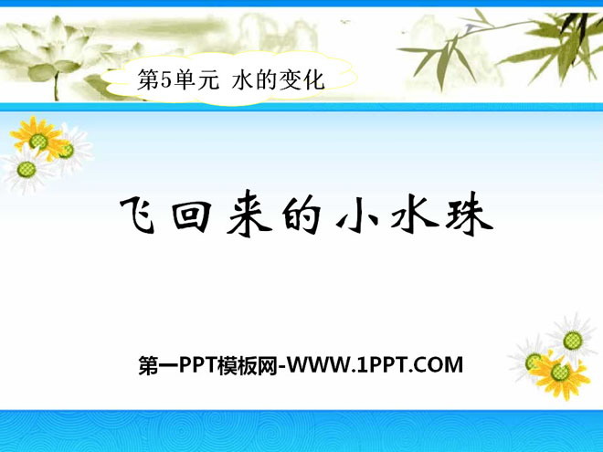 《飞回来的小水珠》水的变化PPT课件