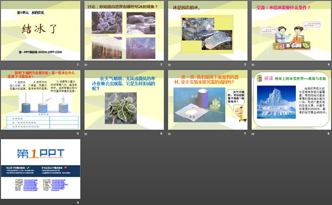 《结冰了》水的变化PPT课件