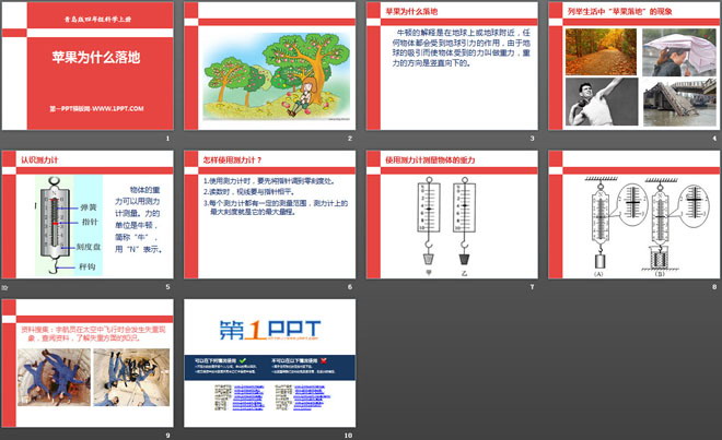 《苹果为什么落地》PPT下载