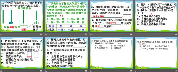 《汽化与液化》PPT