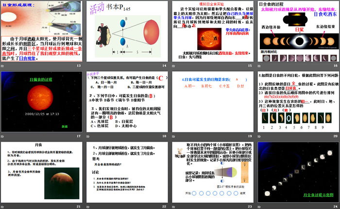 《日食和月食》PPT