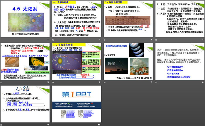 《太阳系》PPT