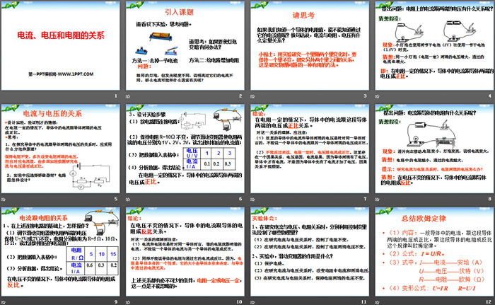 《电流、电压和电阻的关系》PPT课件