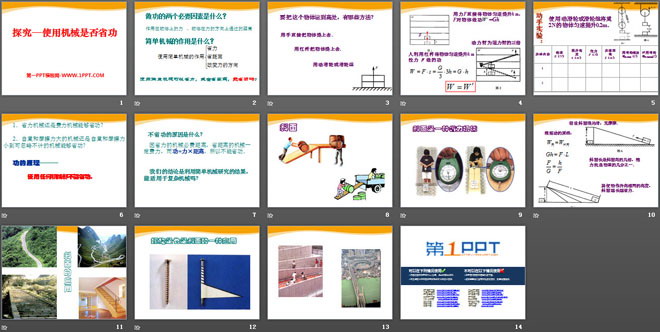 《探究—使用机械是否省功》机械和功PPT课件4