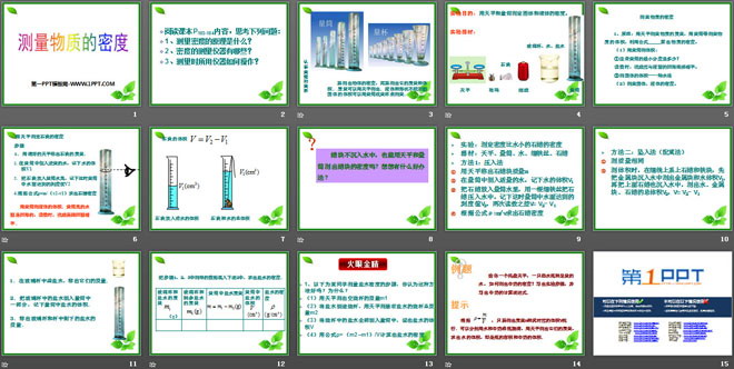 《测量物质的密度》质量和密度PPT课件