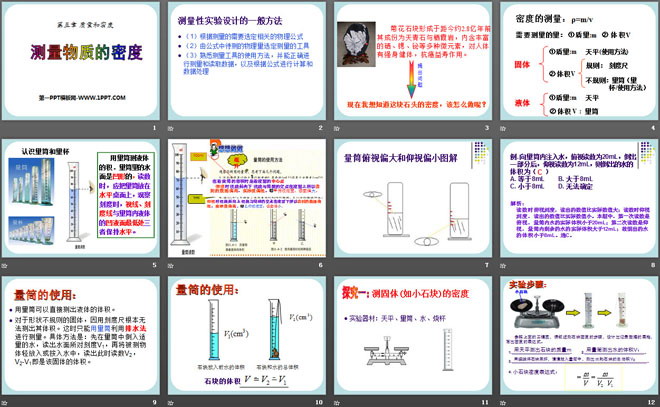 《测量物质的密度》质量和密度PPT课件2