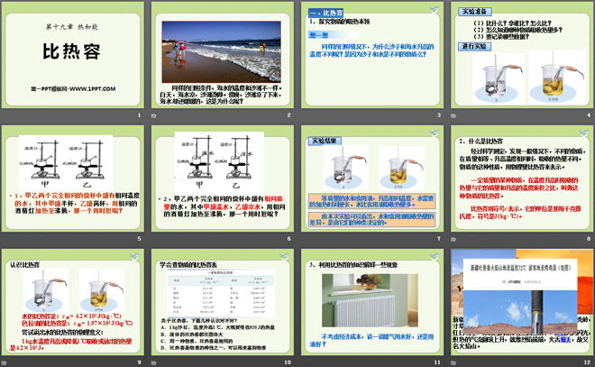 《比热容》热和能PPT课件2