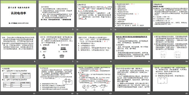 《认识电功率》电能与电功率PPT课件