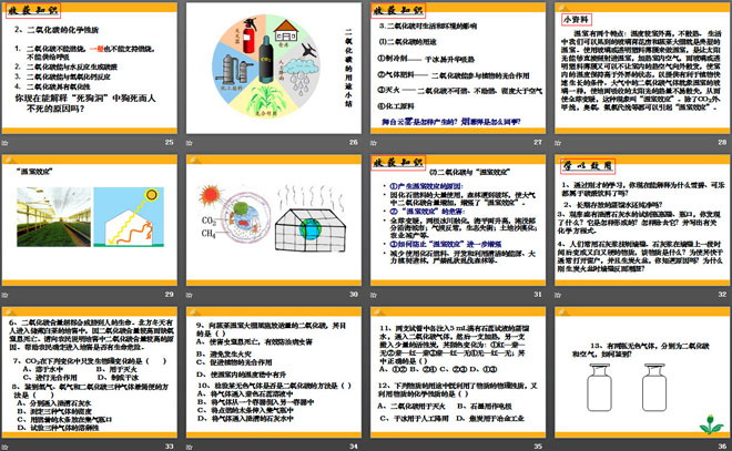 《二氧化碳的性质和用途》碳的世界PPT课件2