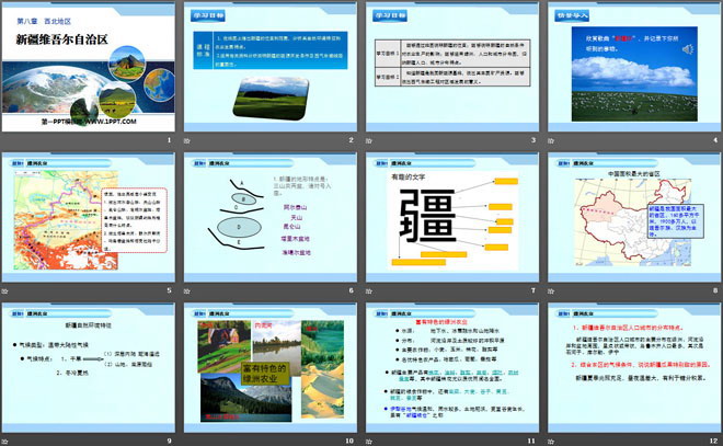 《新疆维吾尔自治区》PPT下载