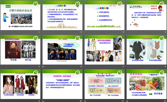 《日新月异的社会生活》现代文化与社会生活PPT课件