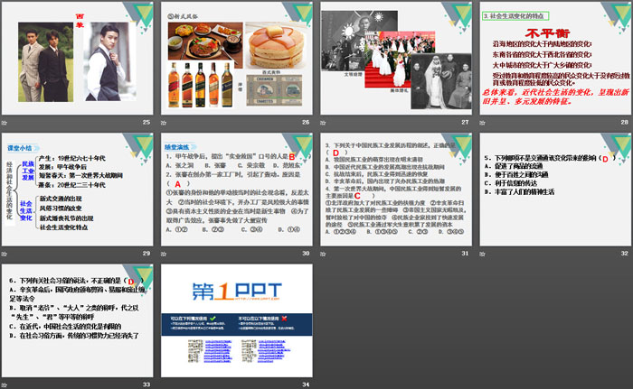 《经济与社会生活的变化》PPT