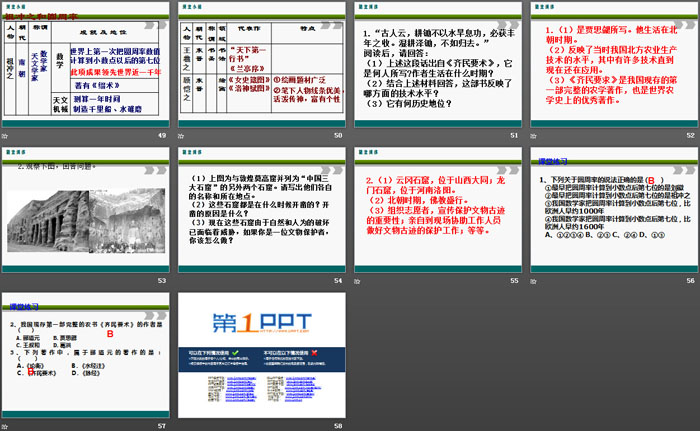 《魏晋南北朝的科技与文化》PPT课件