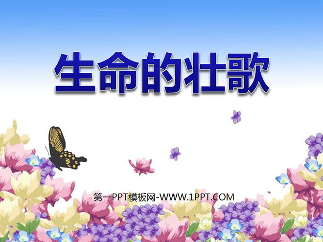 《生命的壮歌》PPT课件4