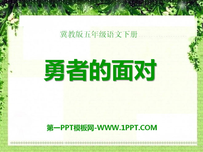 《勇者的面对》PPT课件3