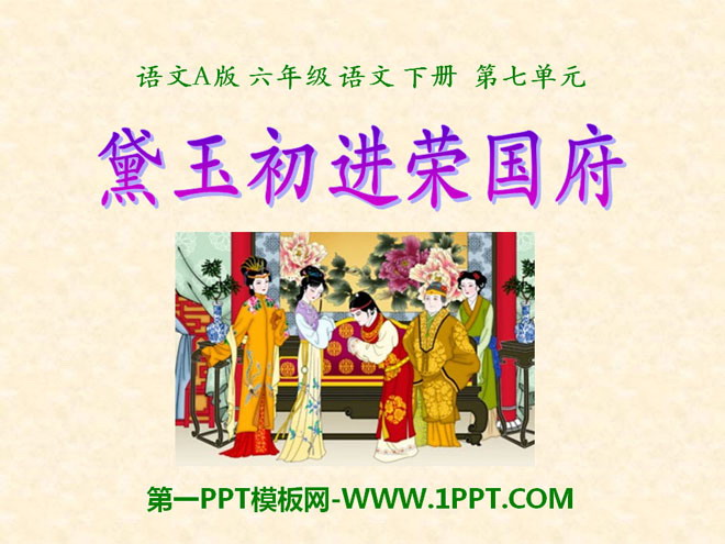 《黛玉初进荣国府》PPT课件