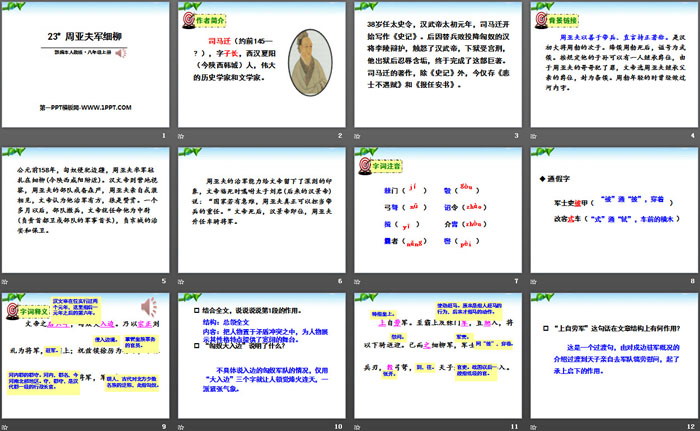 《周亚夫军细柳》PPT下载