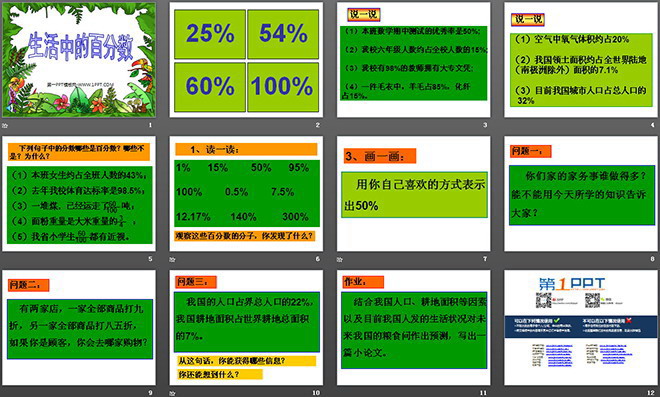 《生活中的百分数》PPT课件