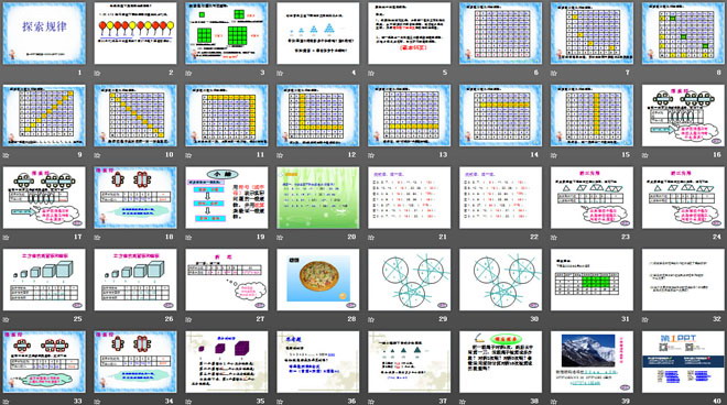 《探索规律》数与代数PPT课件