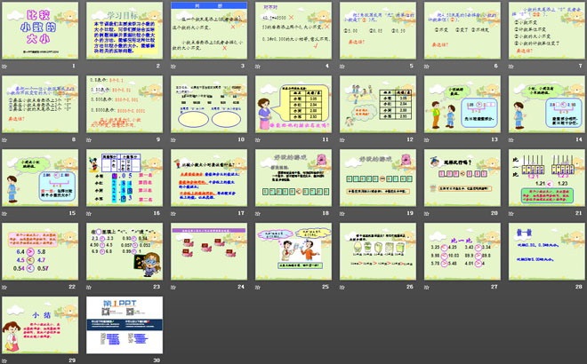 《比较小数的大小》小数的初步认识PPT课件2