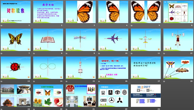《对称现象》旋转平移和轴对称PPT课件