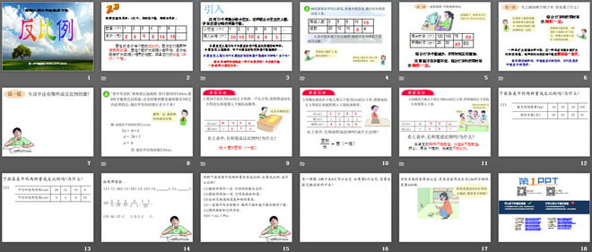 《反比例》正比例和反比例PPT课件