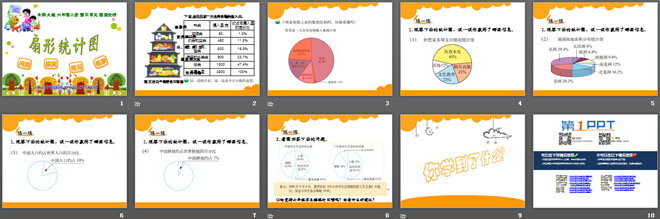 《扇形统计图》数据处理PPT课件