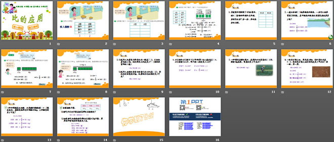 《比的应用》比的认识PPT课件