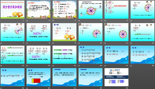 《同分母分数加减法》分数的初步认识PPT课件