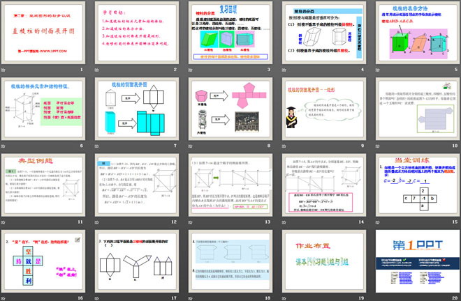 《直棱柱的侧面展开图》PPT课件2