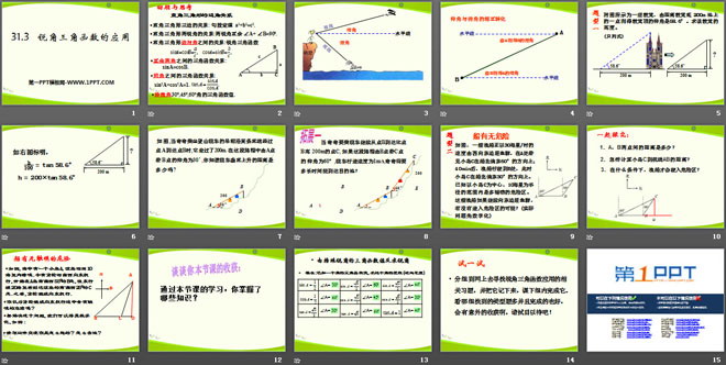 《锐角三角函数的应用》PPT课件