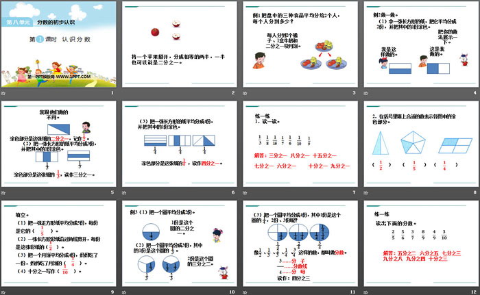 《认识分数》PPT