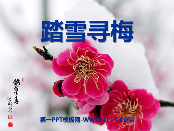 《踏雪寻梅》PPT课件3