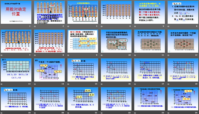 《用数对确定位置》确定位置PPT课件