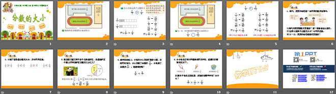 《分数的大小》分数的意义PPT课件