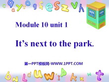 《It's next to the park》PPT课件2