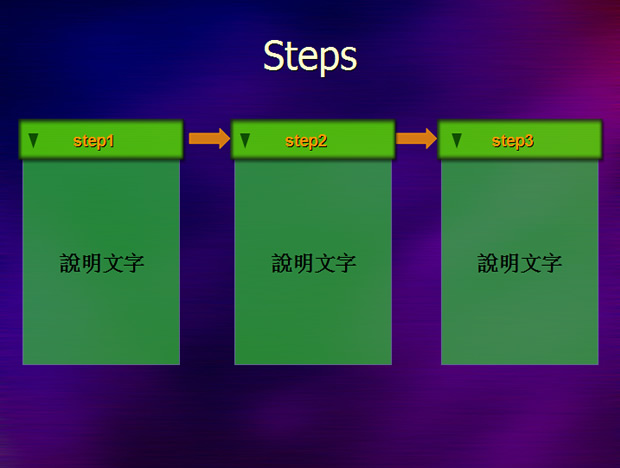 触发器——PPT下拉式菜单特效模板