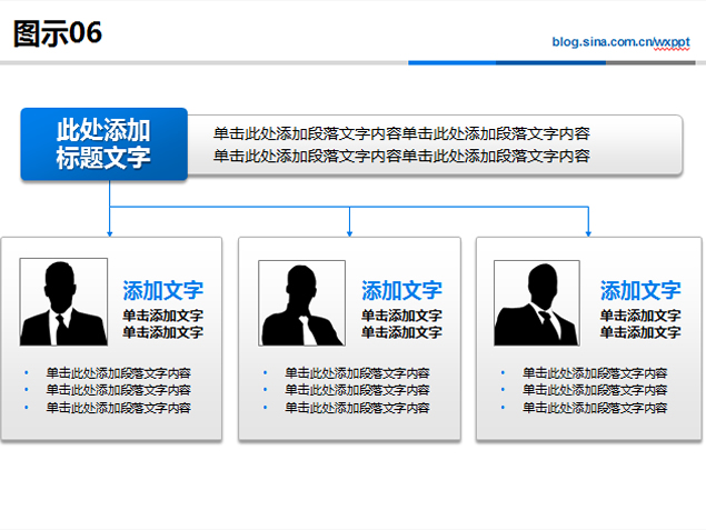 人物头像介绍组织架构图图表