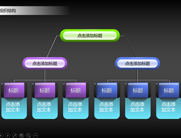 组织架构质感图