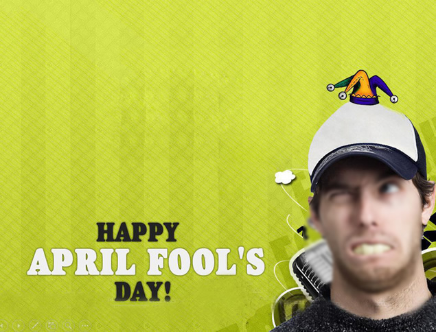 Happy April Fool's Day——搞怪整蛊的万圣节ppt模板
