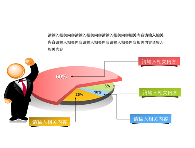 3D小人加油打气图表