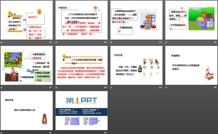 《三袋麦子》PPT