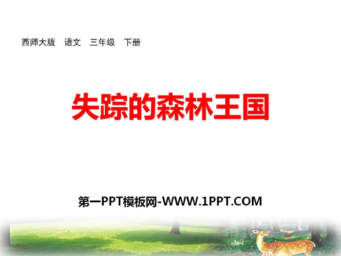 《失踪的森林王国》PPT下载