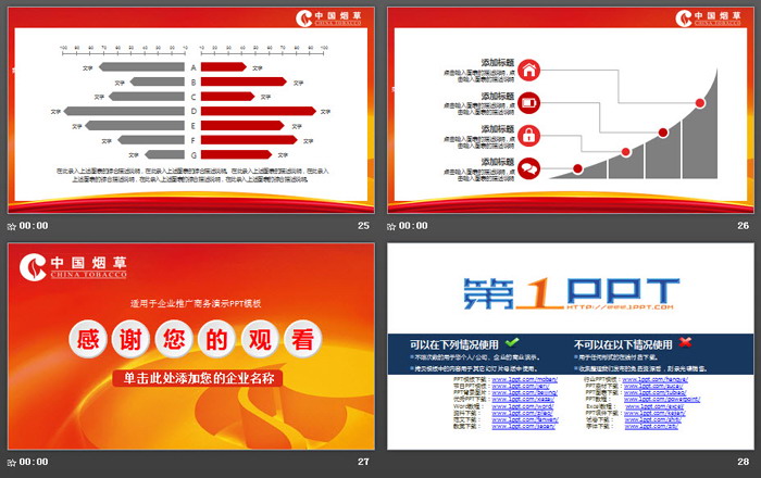 中国烟草工作汇报PPT模板