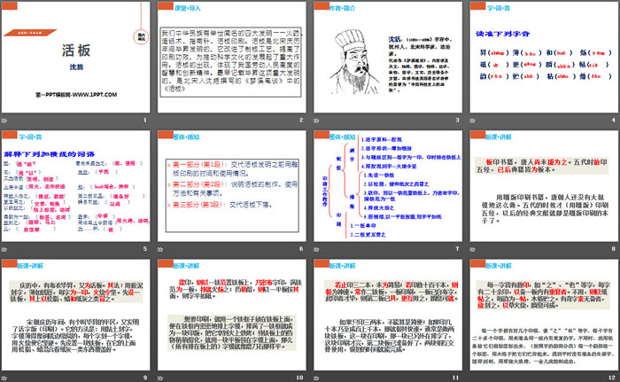 《活板》PPT