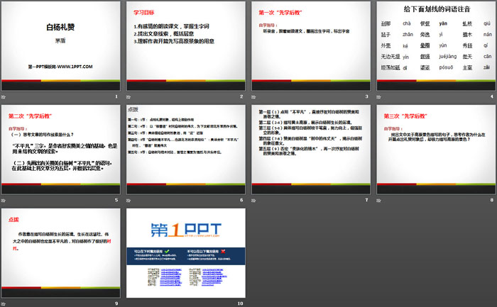 《白杨礼赞》PPT优质下载