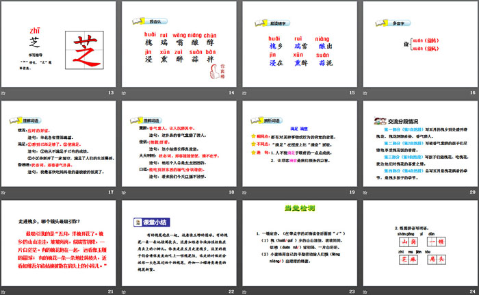 《槐乡五月》PPT